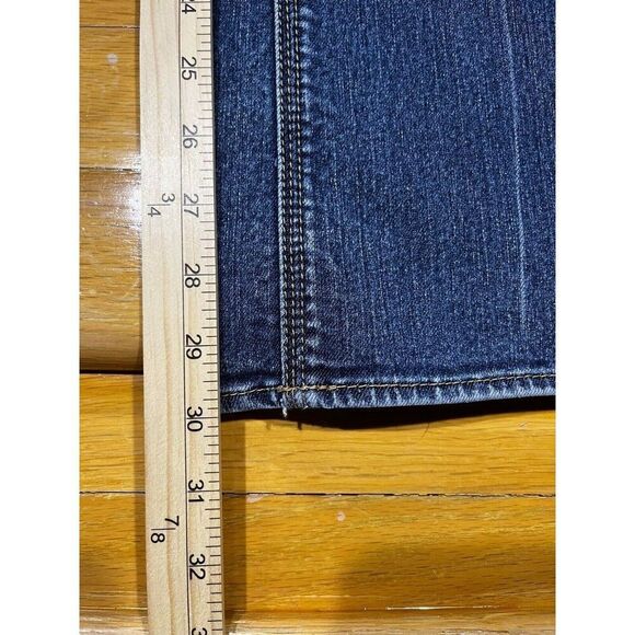 New York & Company Jeans Womens Size 4 Blue Curvy Low Rise Bootcut Denim - Picture 8 of 9